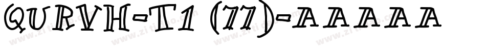 QURVH-T1 (77)字体转换